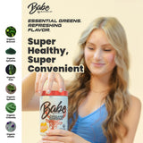 Bucked Up Organic Greens Powder 408g packaging