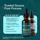 BUCKLEBURY Chlorella Liquid Suspension 28g label close-up