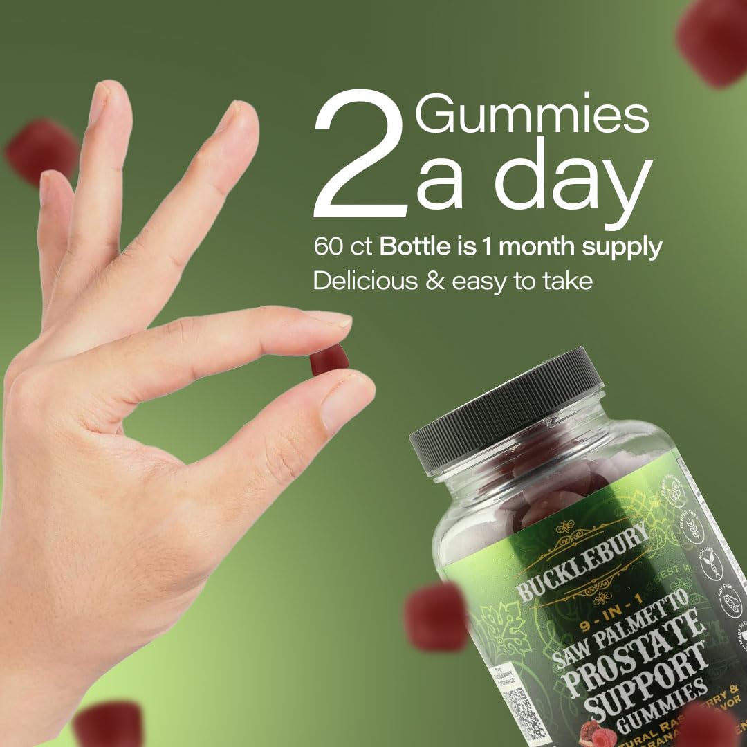 BUCKLEBURY Saw Palmetto Gummies 9-in-1 lifestyle scene