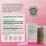 BudLive Beef Organ Supplement for Women bottle with capsules