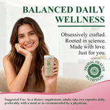 BudLive Beef Organ Supplement for Women capsules in hand