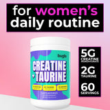 Bugfe Creatine Monohydrate with Taurine 424g back view