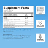 Bugfe daily wellness Calming Drink Powder Mix ingredients list on packaging