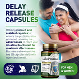 Built by Nature Akkermansia Probiotic Supplement with measuring spoon