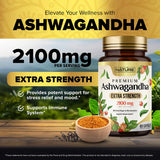 Built by Nature Ashwagandha 2100mg capsules side view