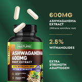 Built by Nature Ashwagandha bottle with 90 capsules