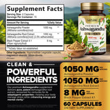 Built by Nature Ashwagandha capsules on a wooden surface
