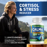Built by Nature Calm+ Sleep Supplement Capsules opened bottle