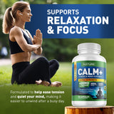 Built by Nature Calm+ Sleep Supplement Capsules with measuring spoon