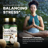 Built by Nature Lion’s Mane Mushroom Supplement capsules on table