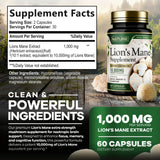 Built by Nature Lion’s Mane Mushroom Supplement packaging