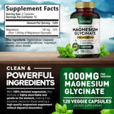 Built by Nature Magnesium Glycinate 1000mg bottle with ingredients list