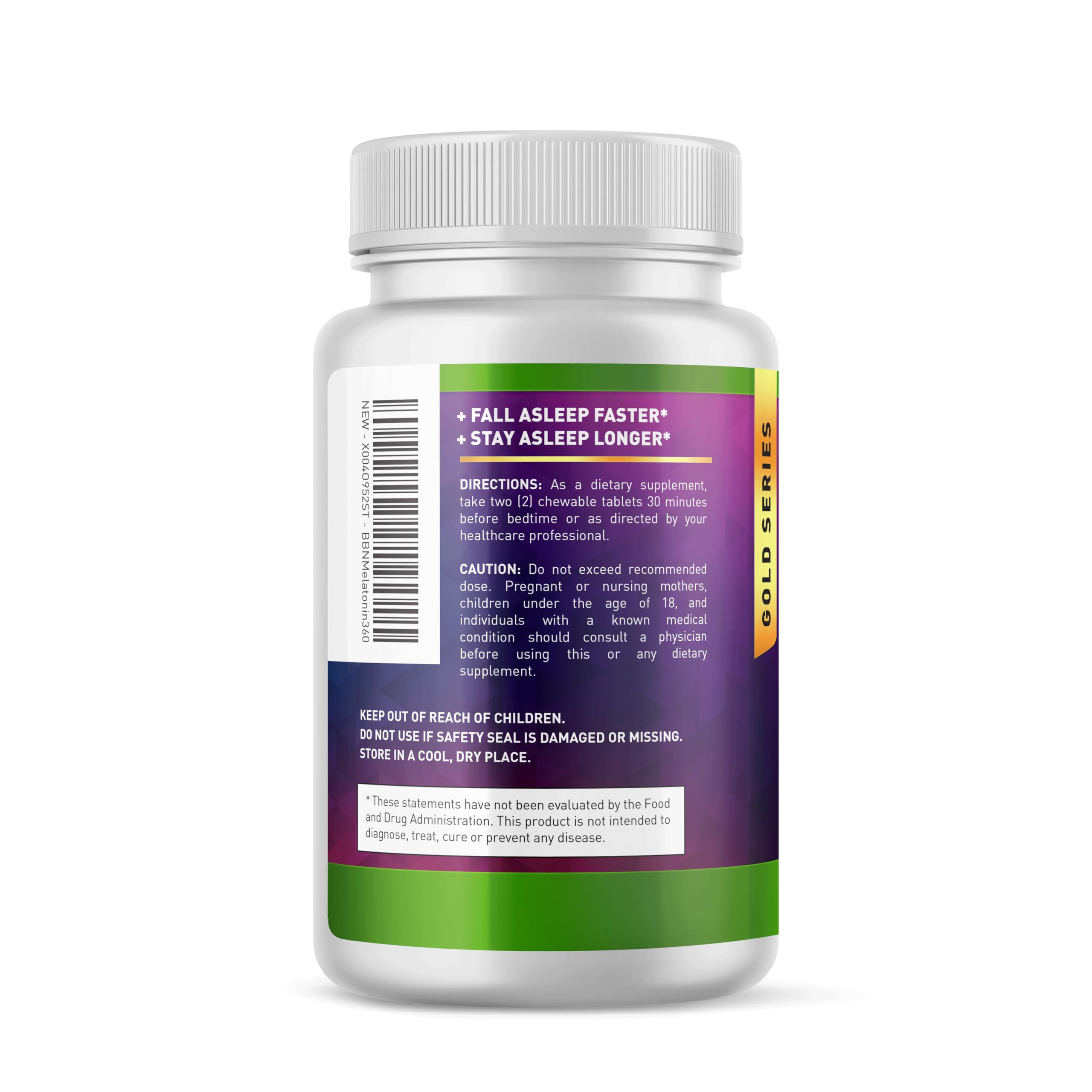 Built by Nature Melatonin 10mg tablets on a table