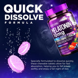 Built by Nature Melatonin Chewables with a glass of water