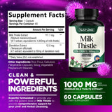 Built by Nature Milk Thistle Supplement 50g side view
