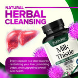 Built by Nature Milk Thistle Supplement on a wooden table