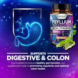 Built by Nature Psyllium Husk Capsules 2000mg bottle with label