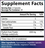 Built by Nature Psyllium Husk Capsules 2000mg side view