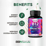 Built by Nature Vitamin B12 Methylcobalamin chewable tablets with berries