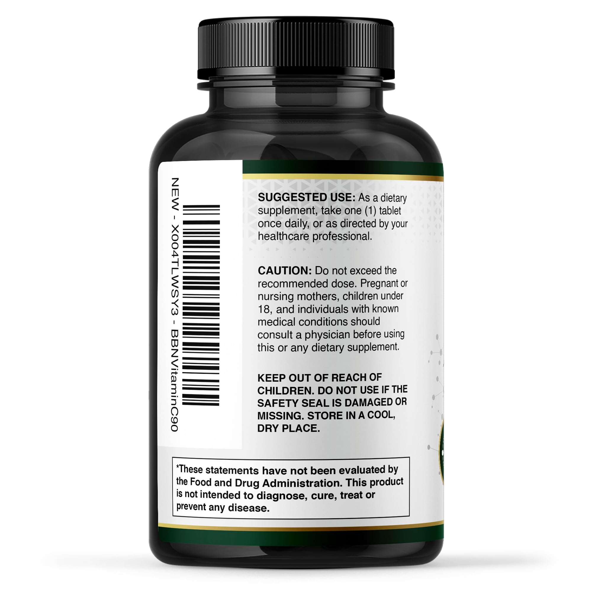 Built by Nature Vitamin C 1000mg tablets with fresh fruit