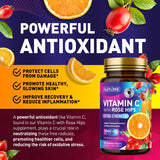 Built by Nature Vitamin C Chewable Tablets showing orange flavour