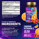 Built by Nature Vitamin C Chewable Tablets with fresh oranges