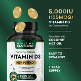 Built by Nature Vitamin D3 softgel with coconut MCT oil