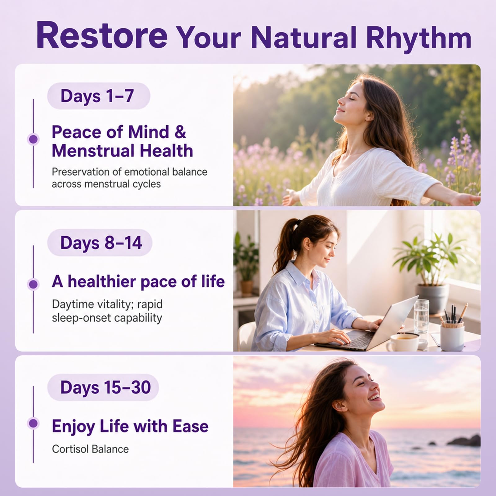 Bukouede Cortisol Supplements for Women, product dimensions