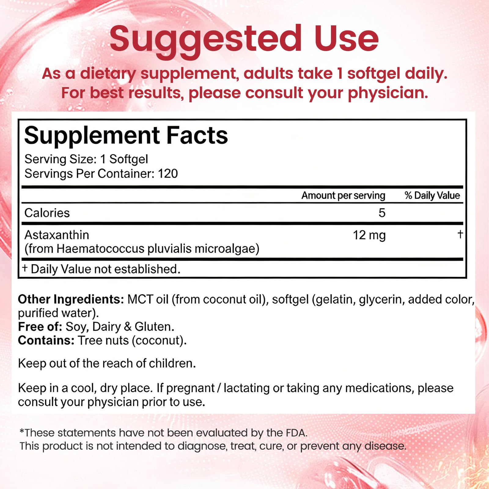 BULGOIRE Astaxanthin 120 softgels pouch packaging