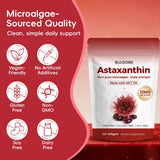 BULGOIRE Astaxanthin softgels on a wooden surface