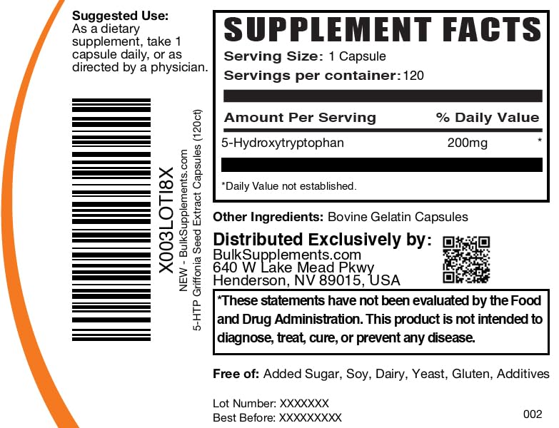 BulkSupplements 5-HTP capsules lifestyle image