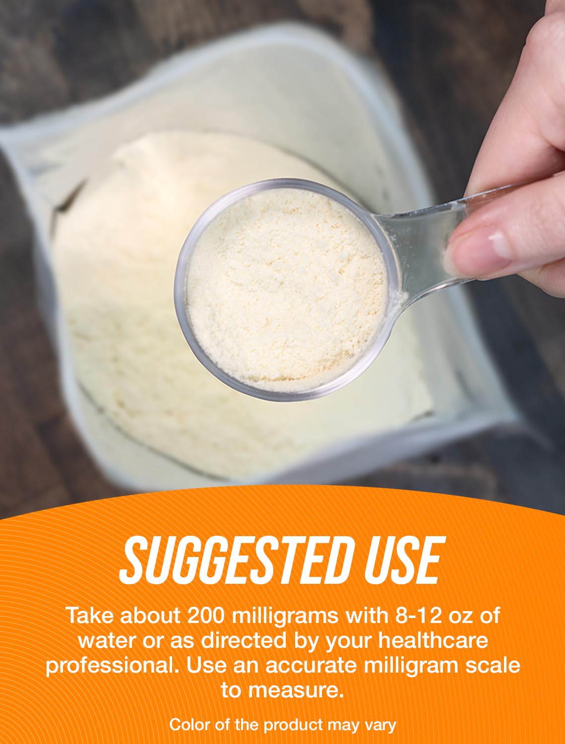 BulkSupplements 5-HTP Powder 200mg mixed in a smoothie