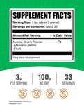 BulkSupplements Acerola Cherry Powder 100g packaging
