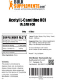 BulkSupplements Acetyl L-Carnitine 1.5g Powder 500g close-up of powder