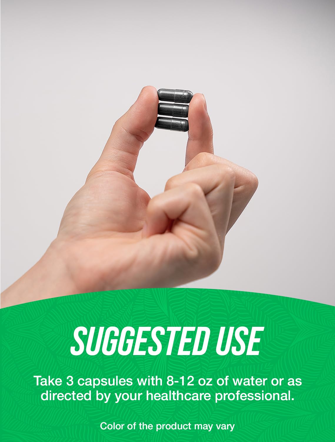 BulkSupplements Activated Charcoal Capsules close-up