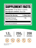 BulkSupplements Activated Charcoal Powder 250g packaging