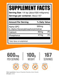 BulkSupplements Alpha GPC Powder 300mg unflavoured powder close-up