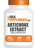 BulkSupplements Artichoke Extract Capsules 750mg front view