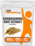 BulkSupplements Ashwagandha Extract 250g powder front view
