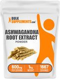 BulkSupplements Ashwagandha Extract 600mg capsule front view