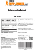 BulkSupplements Ashwagandha Extract 600mg on a wooden table