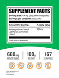 BulkSupplements Ashwagandha Extract 600mg packaging