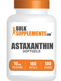 BulkSupplements Astaxanthin 10mg softgels front view