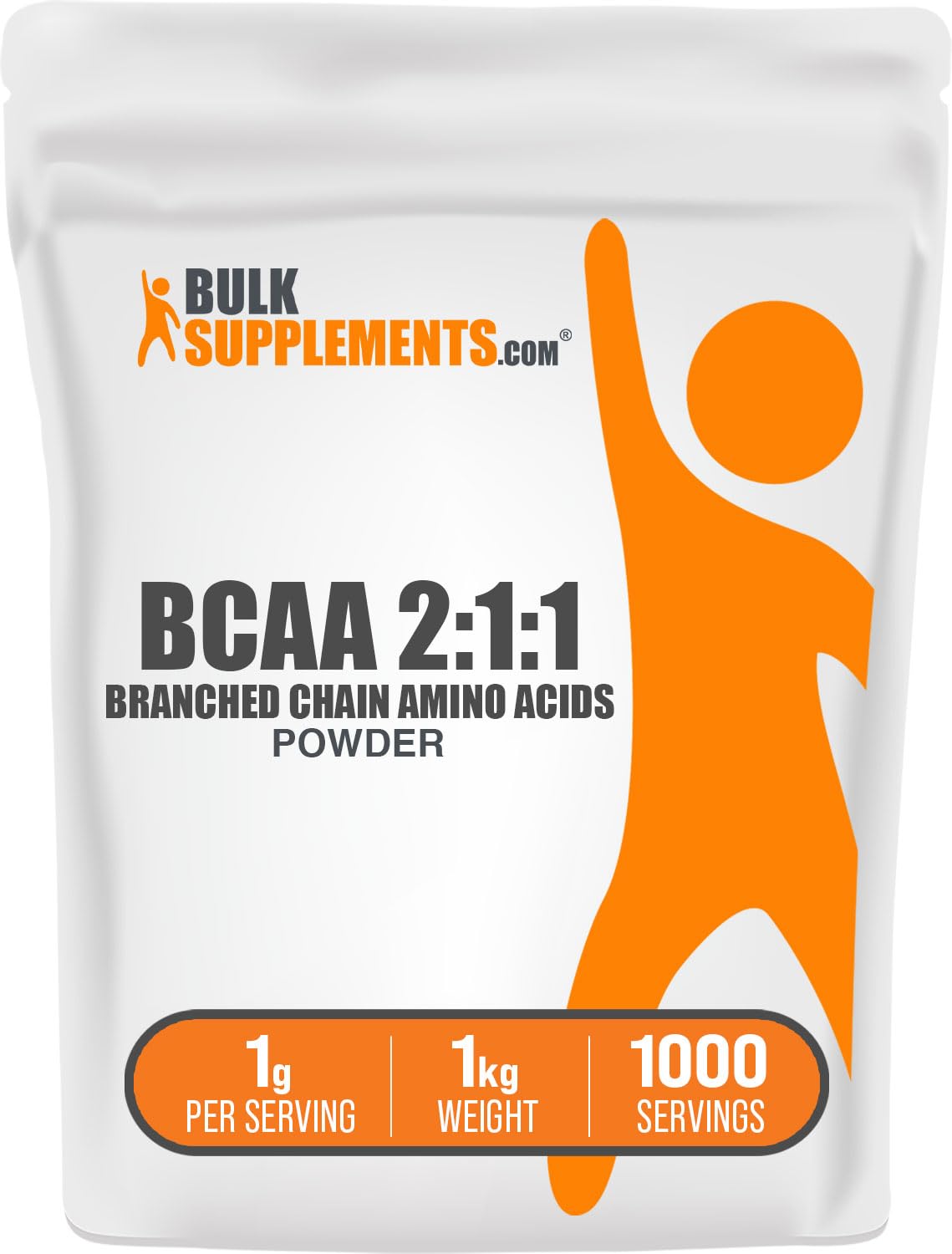 BulkSupplements BCAA Powder 998g front view