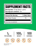 BulkSupplements Bee Pollen Powder 100g packaging