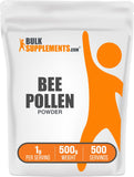 BulkSupplements Bee Pollen Powder 499g front view