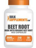 BulkSupplements Beet Root Capsules front view with packaging