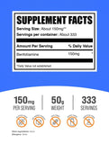 BulkSupplements Benfotiamine Powder 150mg back view packaging