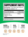 BulkSupplements Berberine HCl packaging side view