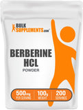 BulkSupplements Berberine HCl Powder 500mg 100g front view